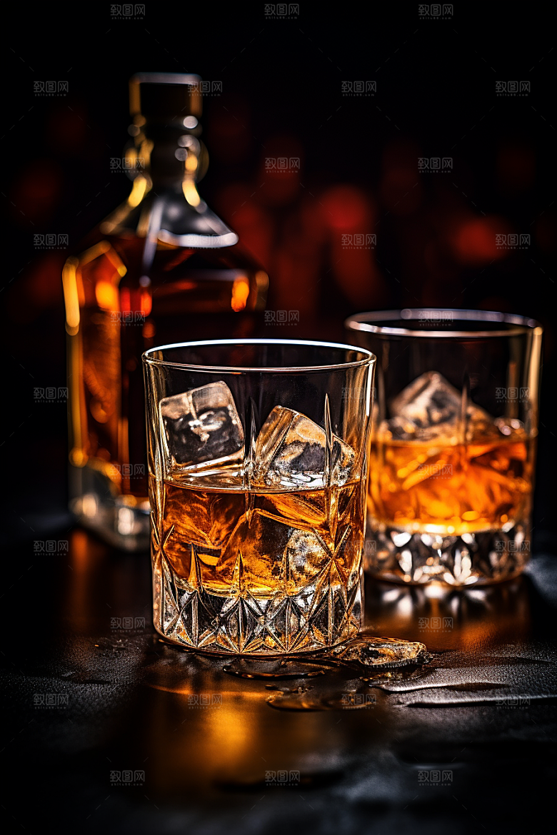 洋酒威士忌酒精品酒素材