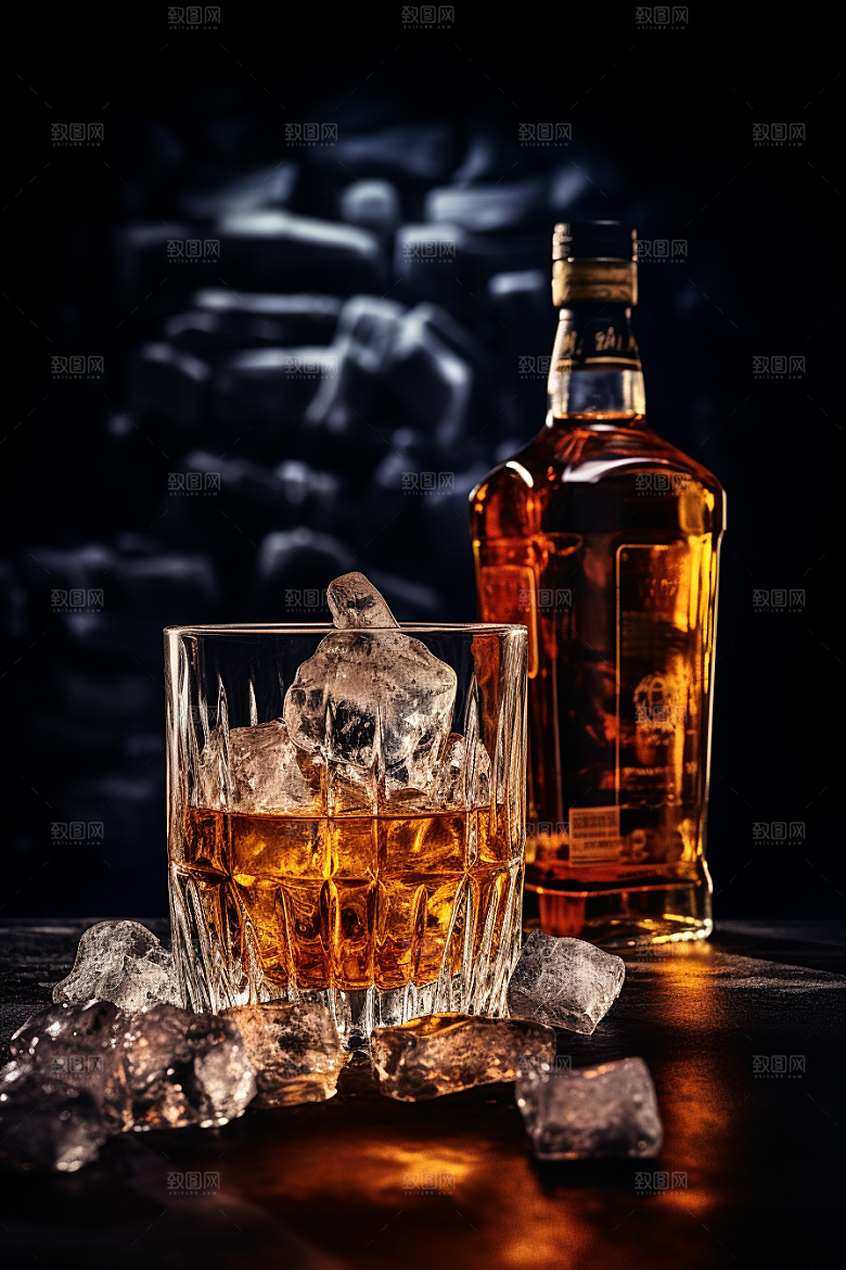 洋酒威士忌酒类酒精素材