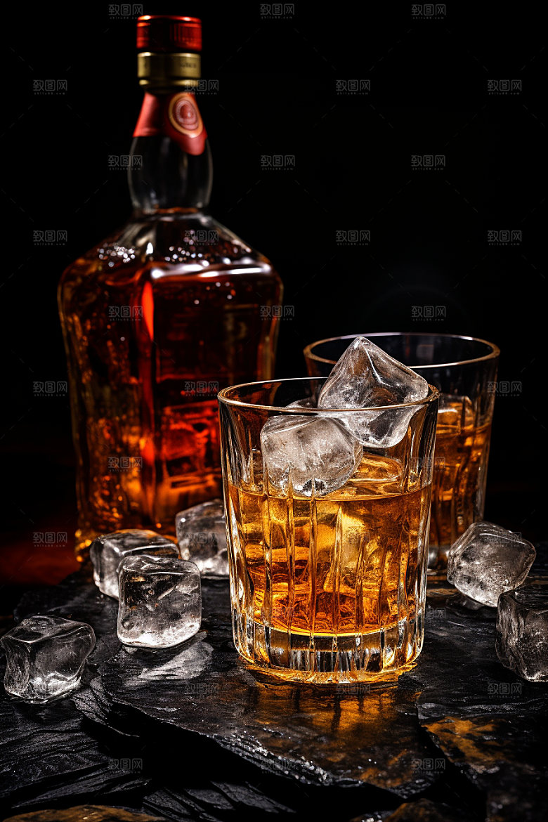 洋酒威士忌美酒酒精素材