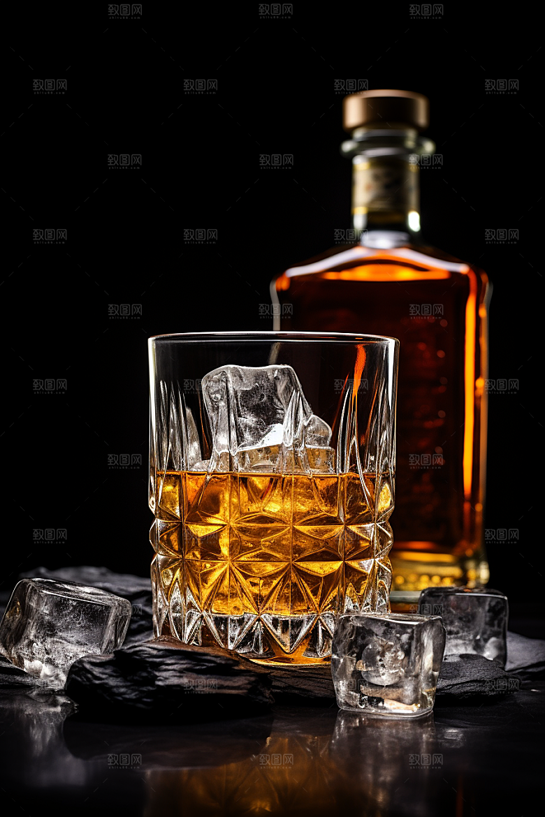 洋酒威士忌酒精品酒素材