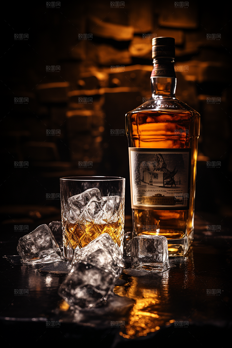 洋酒威士忌精致品酒素材