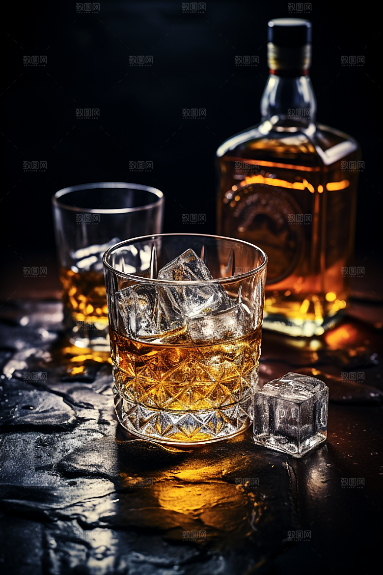 洋酒威士忌酒精品酒素材