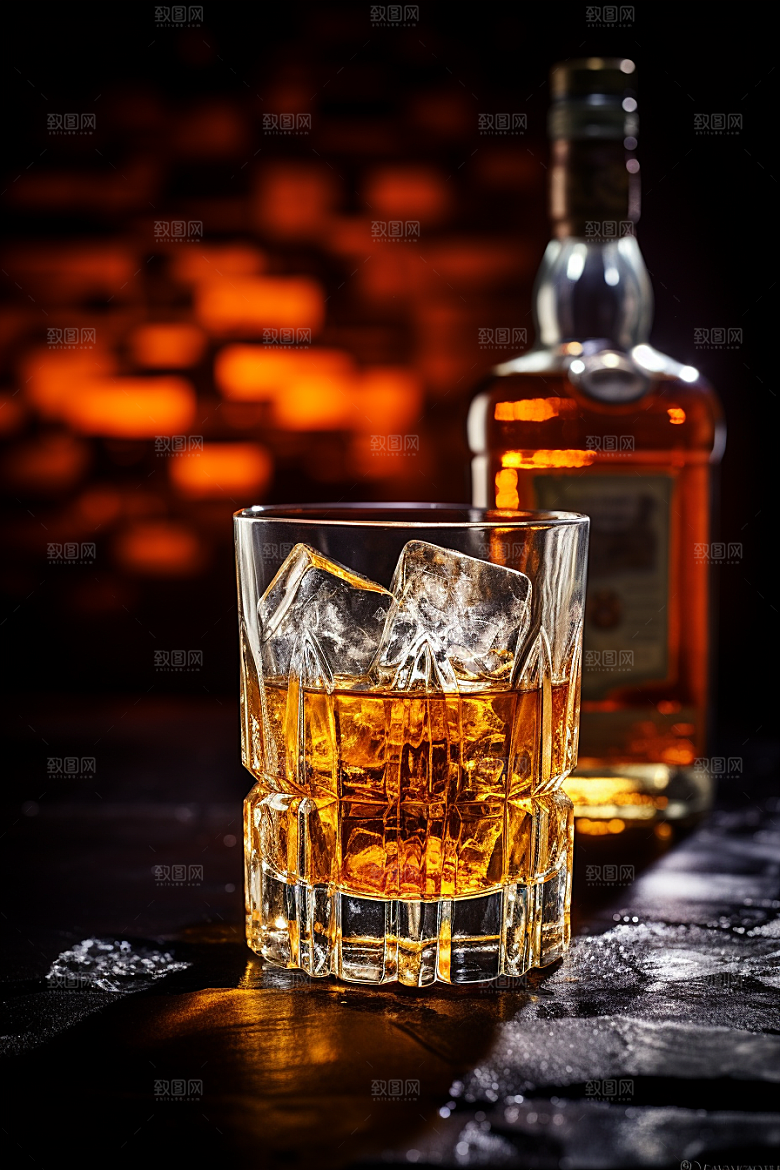 洋酒威士忌高清美酒素材