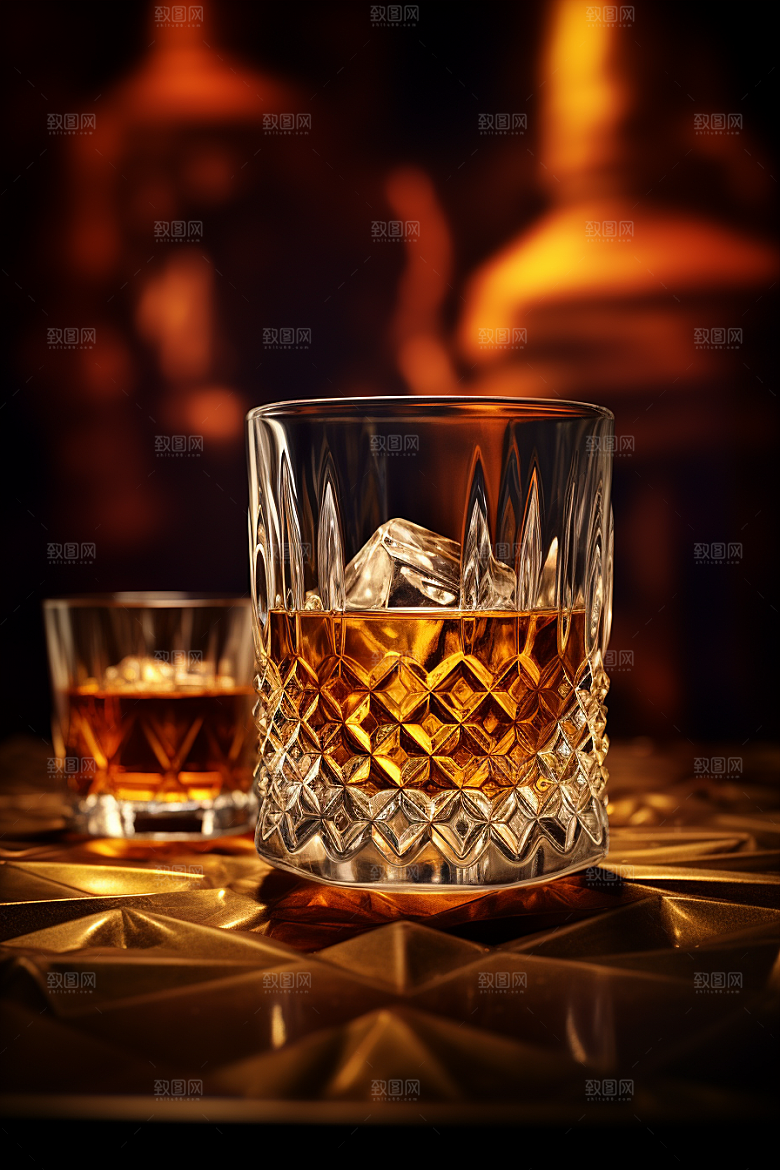 洋酒威士忌酒类品酒素材