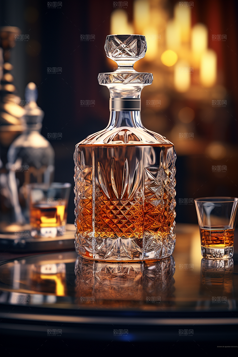 洋酒威士忌酒类品酒素材