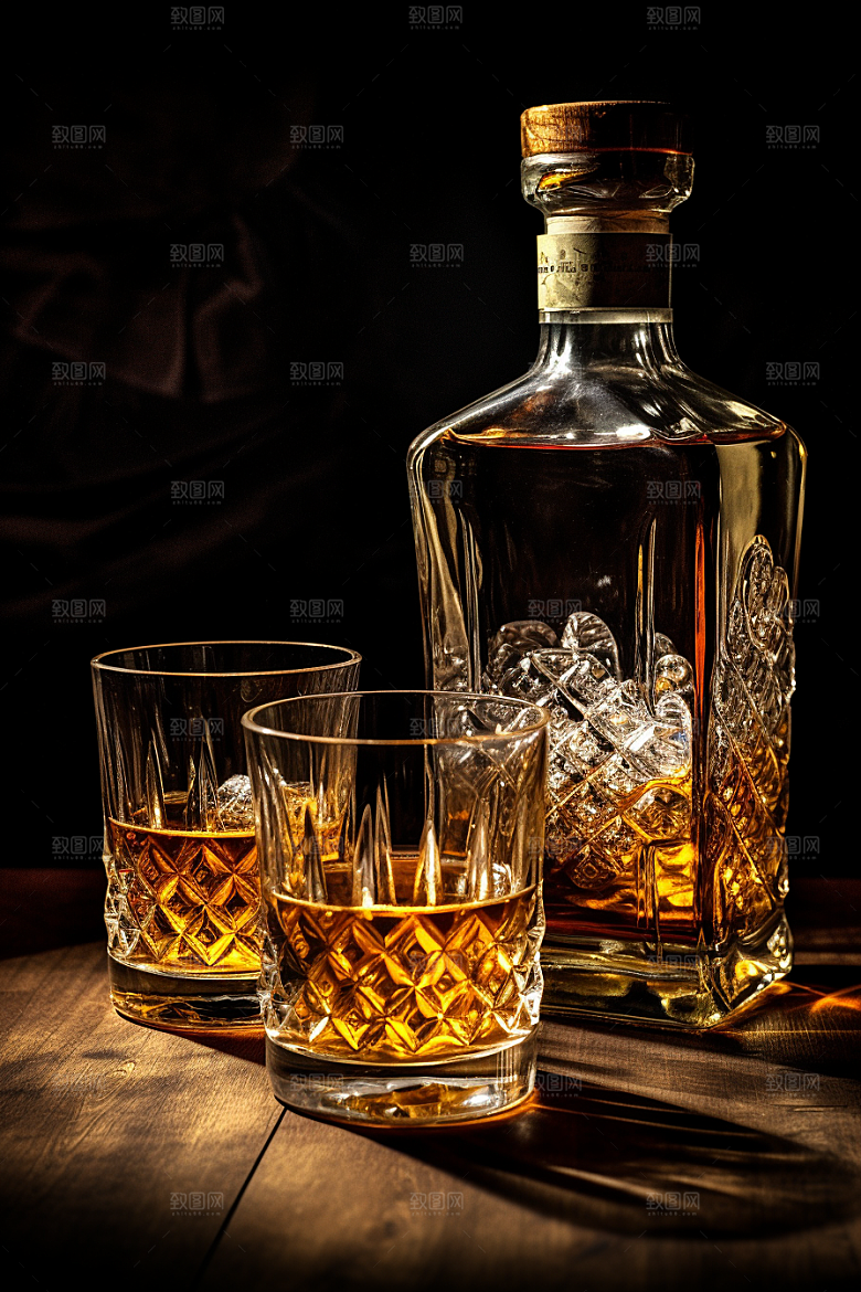 洋酒威士忌酒类酒精素材