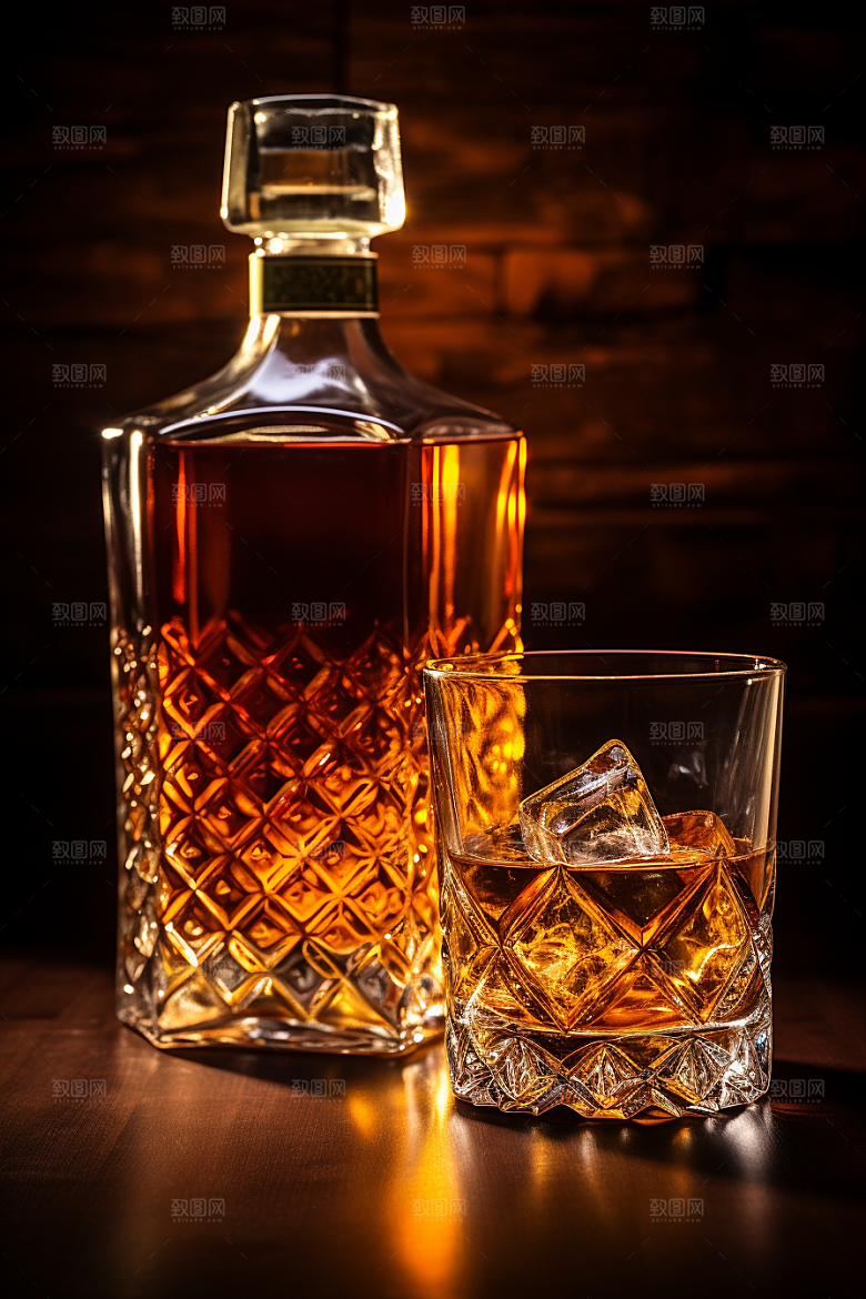 洋酒威士忌美酒酒类素材