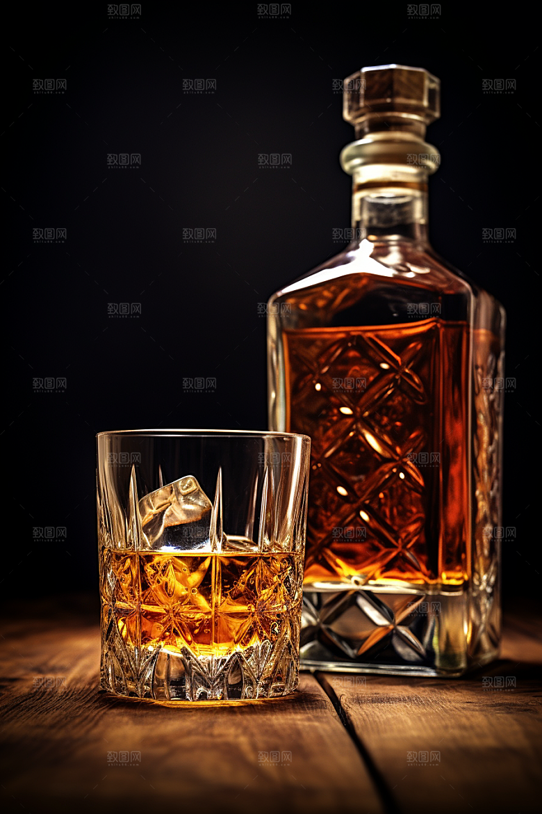 洋酒威士忌美酒品酒素材