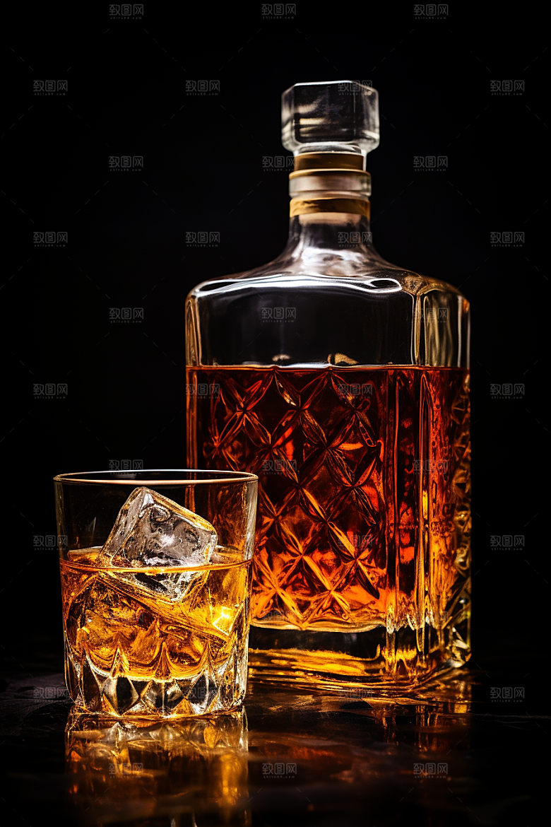 洋酒威士忌酒精精致素材