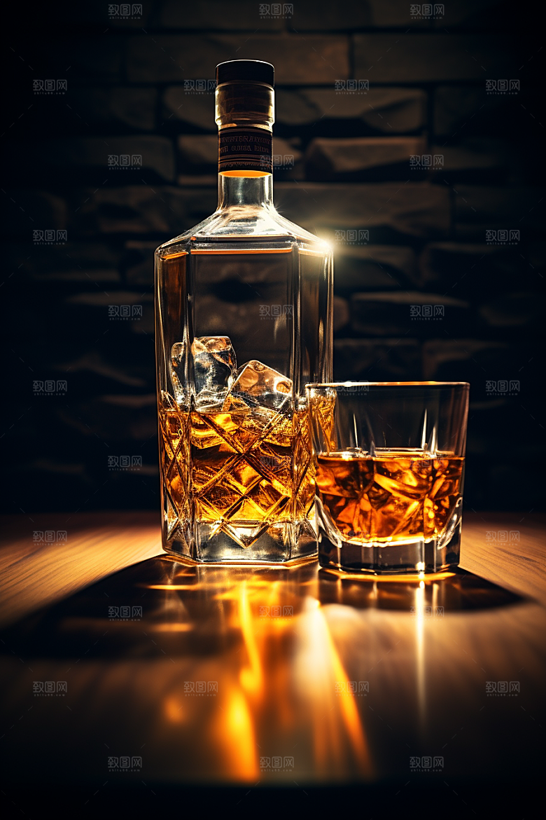 洋酒威士忌酒类酒精素材