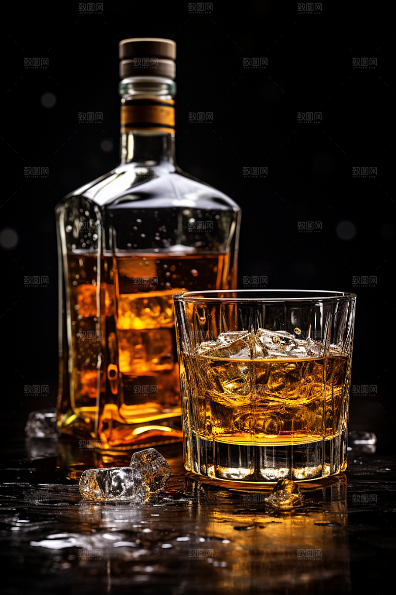 洋酒威士忌品酒酒类素材