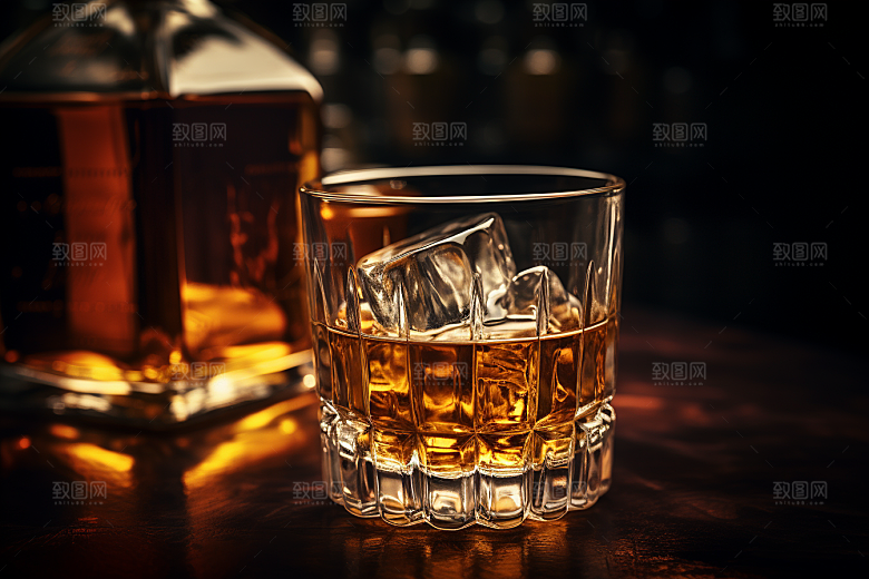 洋酒威士忌饮品酒精素材