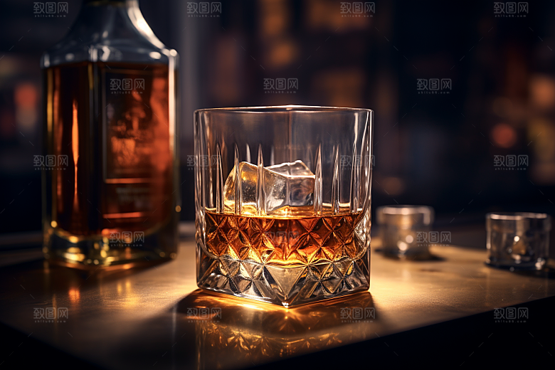 洋酒威士忌酒类品酒素材