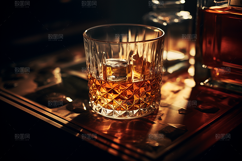 洋酒威士忌酒类高清素材