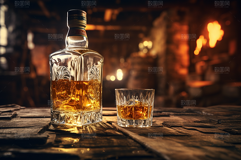 洋酒威士忌美酒酒类素材