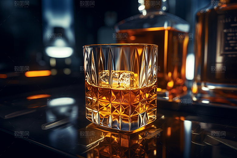 洋酒威士忌酒类高清素材