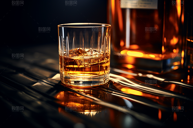 洋酒威士忌酒类饮品素材