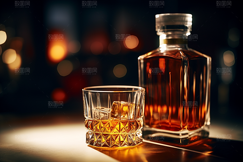 洋酒威士忌美酒高清素材