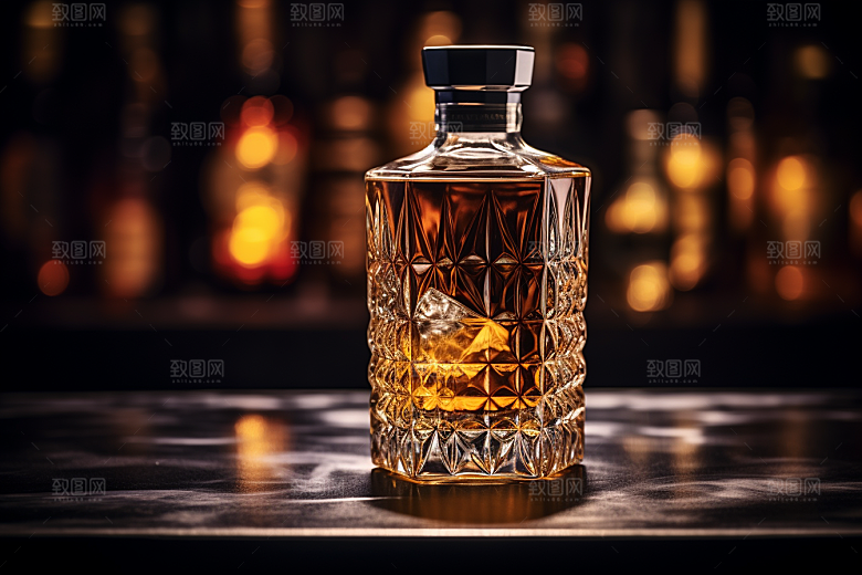 洋酒威士忌品酒高清素材