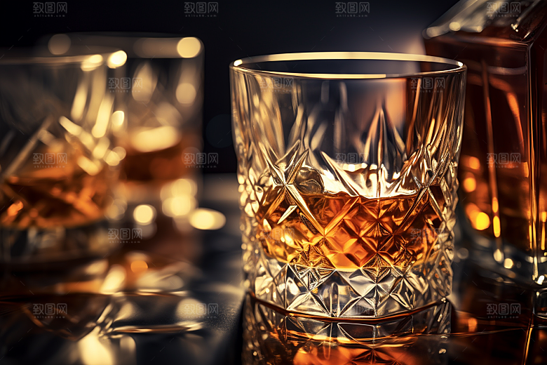 洋酒威士忌酒类精致素材