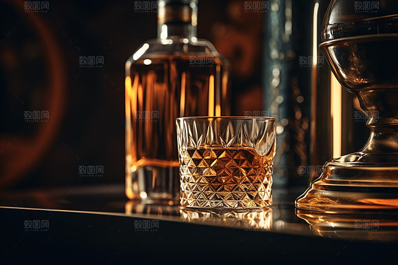 洋酒威士忌美酒酒类素材