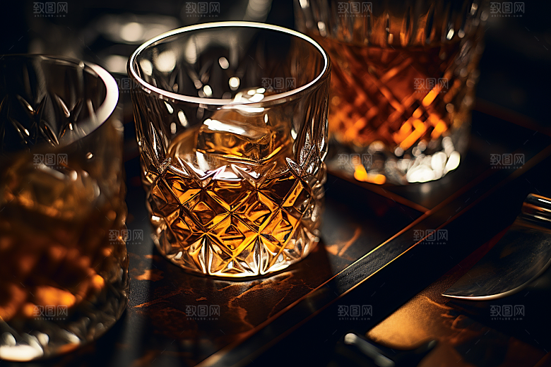 洋酒威士忌酒精美酒素材