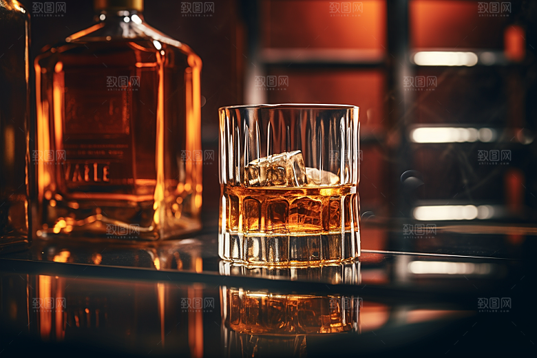洋酒威士忌精致品酒素材