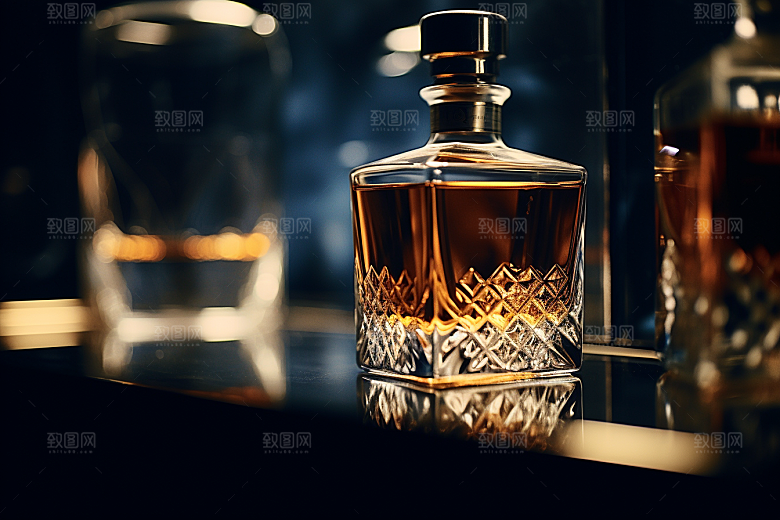 洋酒威士忌高清品酒素材