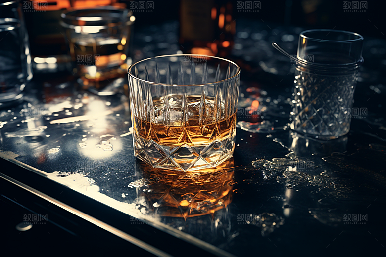 洋酒威士忌精致美酒素材