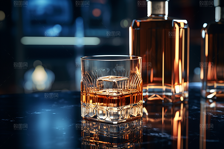 洋酒威士忌品酒饮品素材