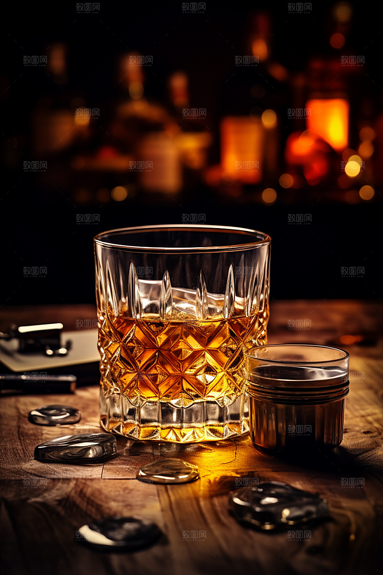 洋酒威士忌品酒酒类素材