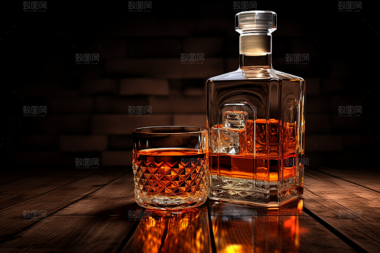洋酒威士忌酒类高清素材