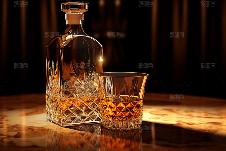 洋酒威士忌高清美酒素材