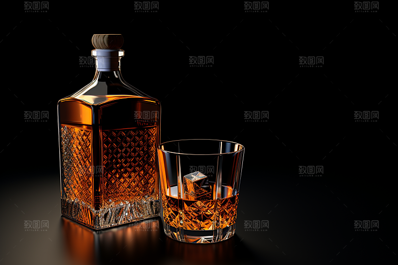洋酒威士忌美酒品酒素材