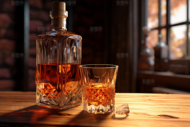 洋酒威士忌美酒饮品素材
