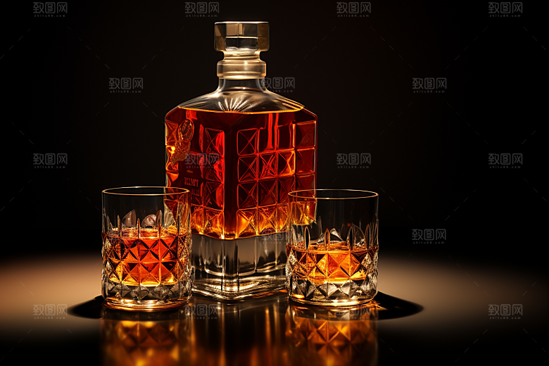 洋酒威士忌精致品酒素材