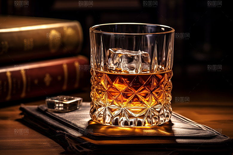 洋酒威士忌品酒高清素材
