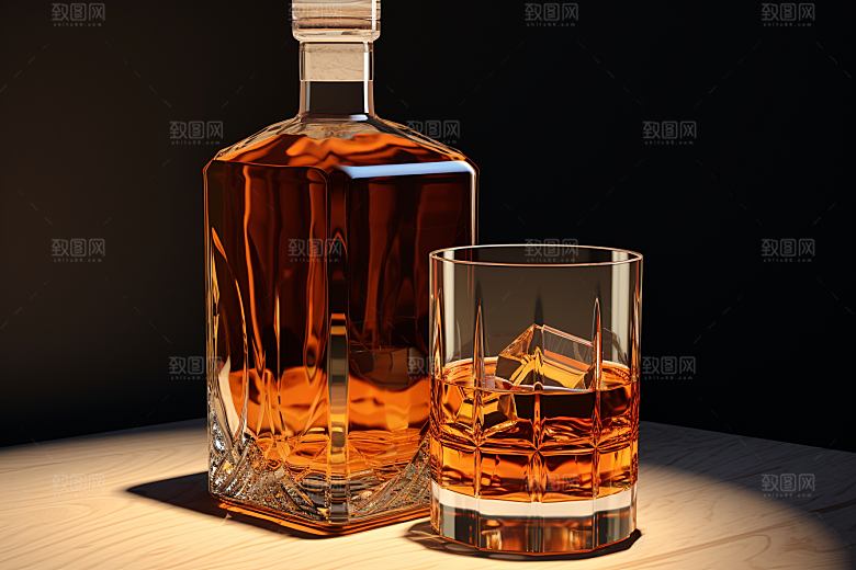 洋酒威士忌饮品美酒素材