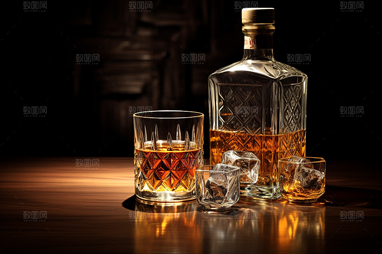 洋酒威士忌品酒酒类素材