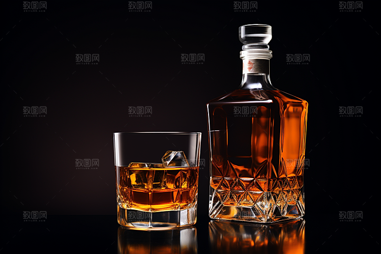 洋酒威士忌美酒酒精素材
