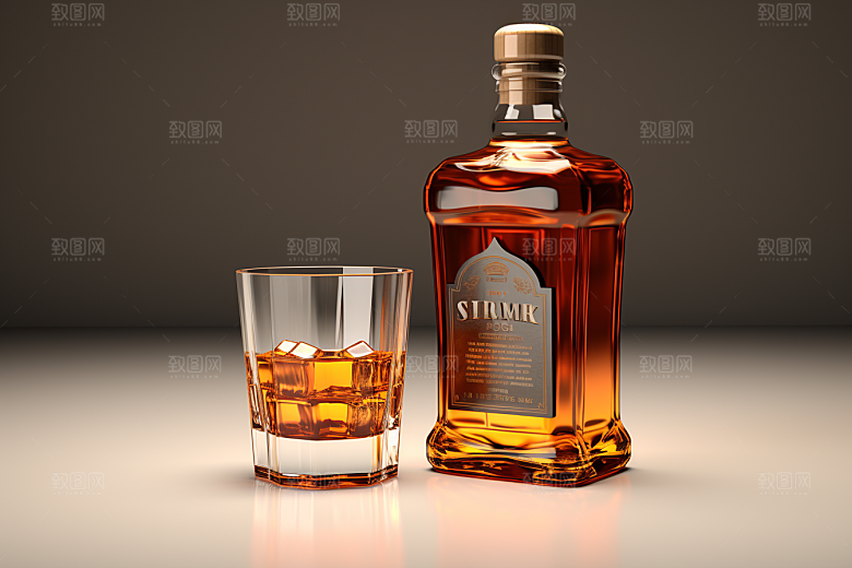 洋酒威士忌美酒酒精素材