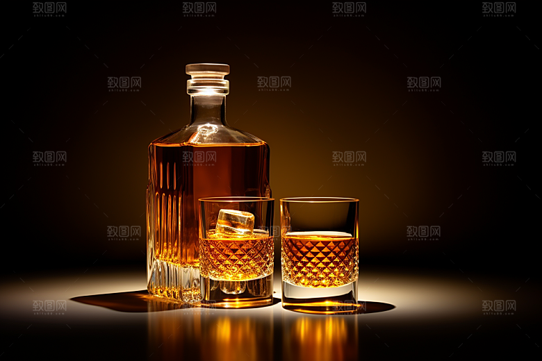 洋酒威士忌酒精高清素材