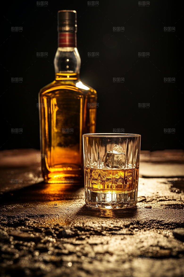 洋酒威士忌酒类品酒素材