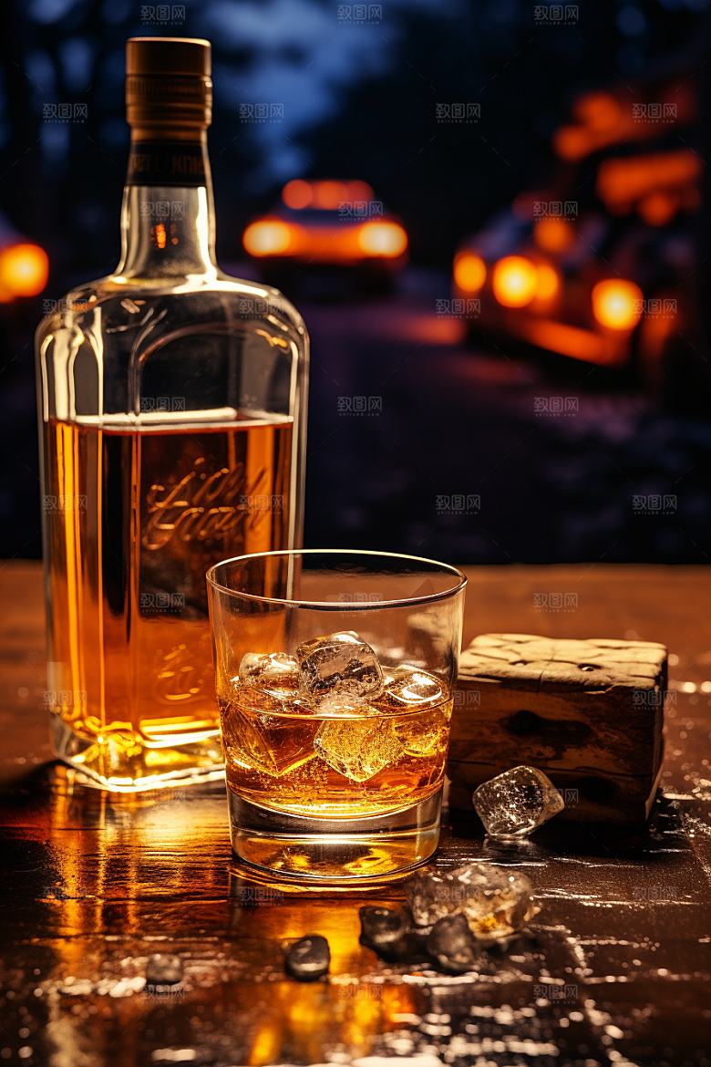洋酒威士忌精致美酒素材