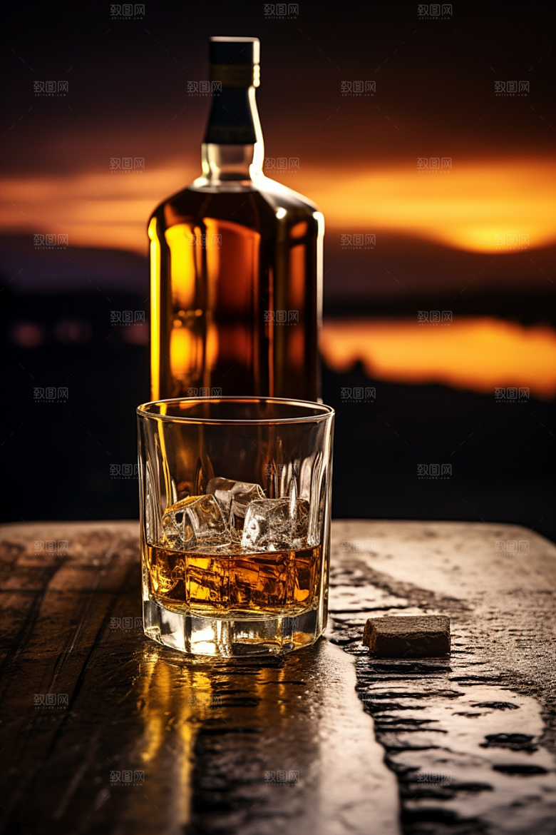 洋酒威士忌美酒酒精素材