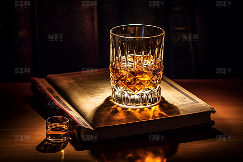 洋酒威士忌酒精美酒素材