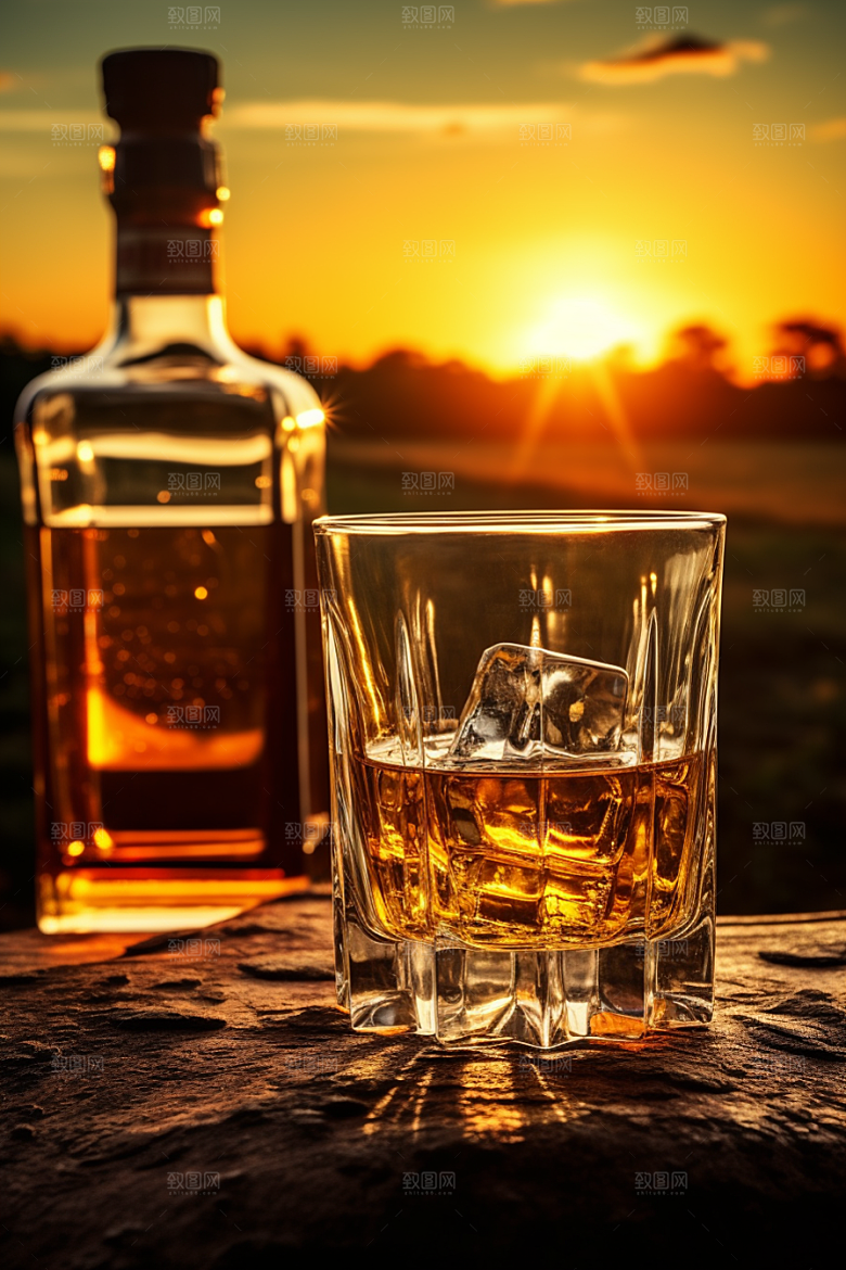 洋酒威士忌酒精品酒素材
