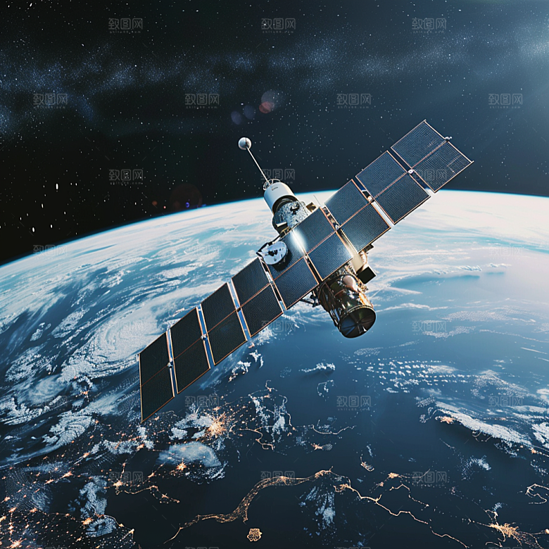 人造卫星未来航空素材