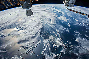卫星空间站宇航地球摄影图