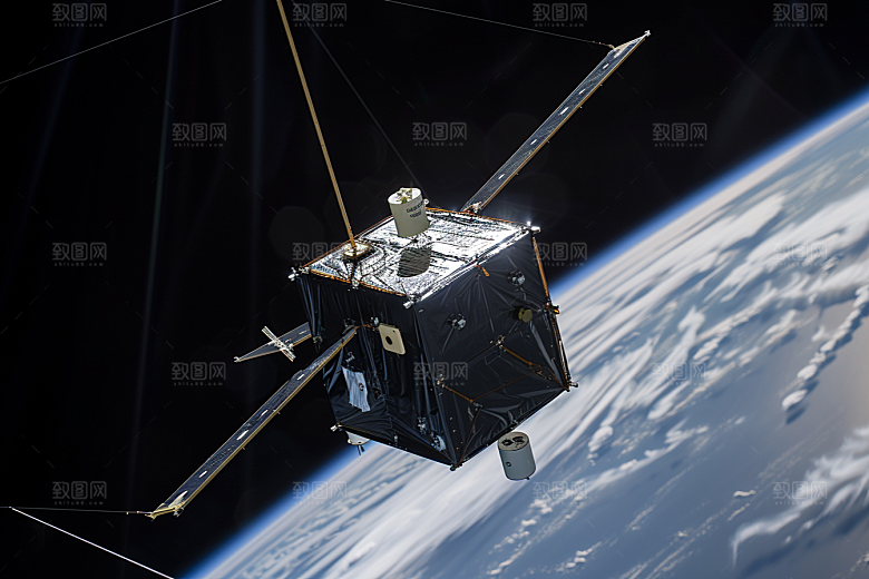 卫星空间站星辰大海未来摄影图